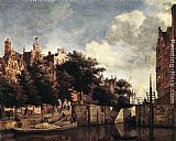 Famous Amsterdam Paintings - The Martelaarsgracht in Amsterdam